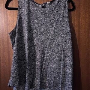 lululemon athletica Vintage Black & White Floral Print Tank